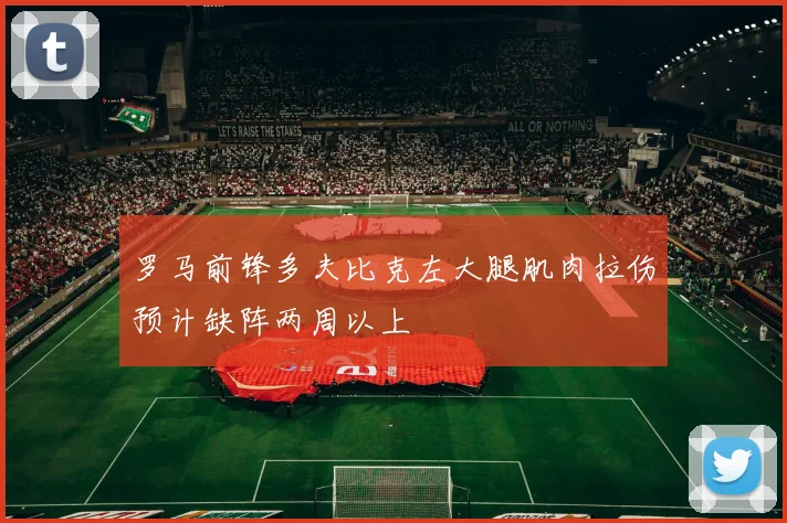 罗马前锋多夫比克左大腿肌肉拉伤预计缺阵两周以上